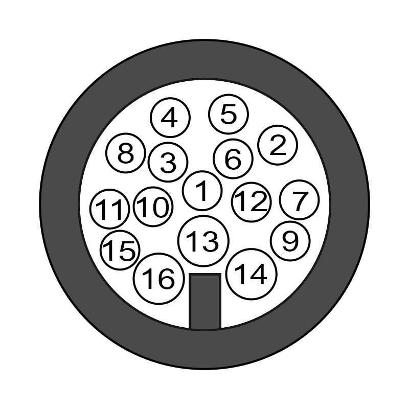 8HP Connector Pinout